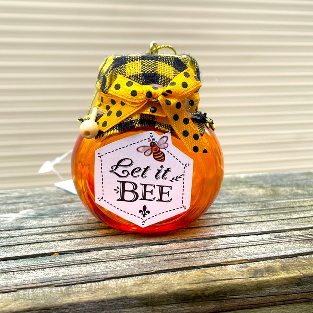 ⚜️Let It Bee Pot of Honey Ornament! NWT!